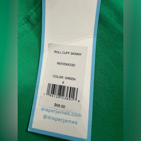 NWT Draper James RSVP Rolled Cuff Skinny Pants - Picture 3 of 7
